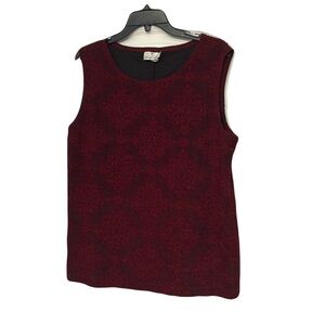 Chic Sleeveless Maroon Tank Top